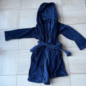 Lands End Kids Fleece Hooded Robe - Size 14